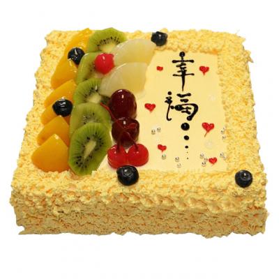 最新方形生日蛋糕图片，甜蜜瞬间与家的温馨故事展现